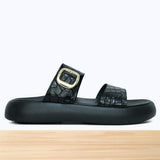 802F Olina Cuir Noir Croco