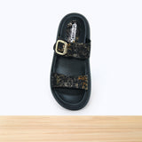 802F Olina Cuir Noir Lézard
