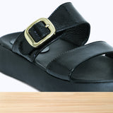 802F Olina Cuir Noir Verni