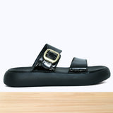 802F Olina Cuir Noir Verni