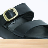 802F Olina Cuir Noir Mat
