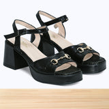 817F Bellisse Cuir Noir Brillant