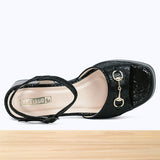 817F Bellisse Cuir Noir Brillant