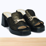 828F Loria Cuir Olive Métallisé