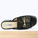 828F Loria Cuir Olive Métallisé