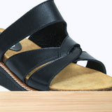 831F Norena Cuir Noir Mat