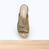 837F Selesta Cuir Beige Brillant