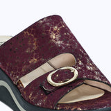 837F Selesta Cuir Bordeaux Brillant