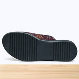 837F Selesta Cuir Bordeaux Brillant
