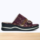 837F Selesta Cuir Bordeaux Brillant