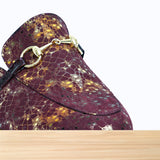 855F Rawaq Cuir Bordeaux Brillant