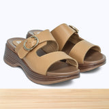 859F Lavina Cuir Camel Clair