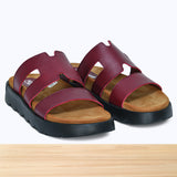 887F Rosalya Cuir Bordeaux
