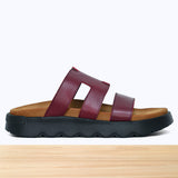887F Rosalya Cuir Bordeaux