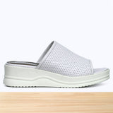 888F Elaria Cuir Blanc Cassé