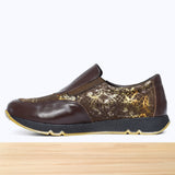 895F Mislo Cuir Marron Brillant
