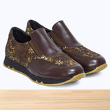 895F Mislo Cuir Marron Brillant