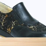 895F Mislo Cuir Noir Lézard