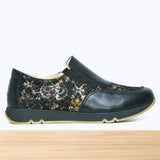 895F Mislo Cuir Noir Lézard