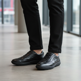 896 Vizo Noir à lacets - Moderne vue angulée