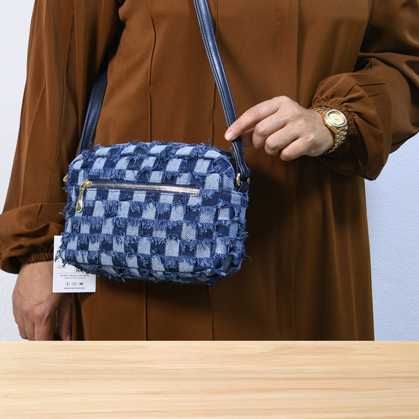 9184SC Bellora Damier Bleu