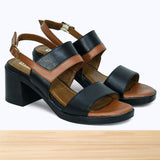 935F Alma Cuir Noir Camel DT