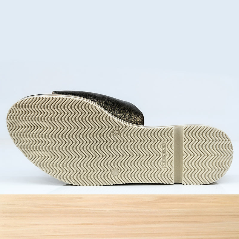 950F Flor en Cuir Métallisé