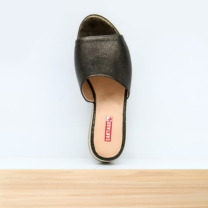 950F Flor en Cuir Métallisé