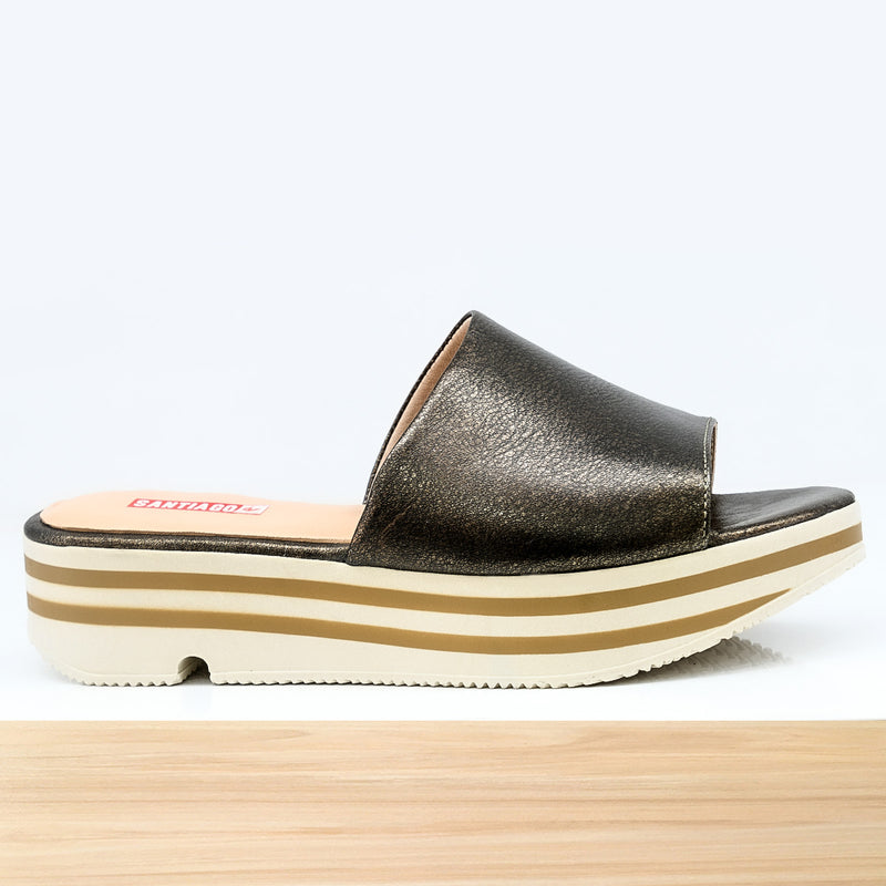 950F Flor en Cuir Métallisé