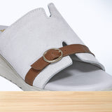 981F Velmira Cuir Blanc Cassé