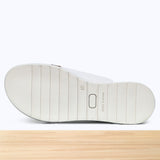 981F Velmira Cuir Blanc Cassé