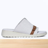 981F Velmira Cuir Blanc Cassé