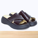 999f Luva en Cuir Bordeaux Foncé