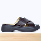 999f Luva en Cuir Bordeaux Foncé
