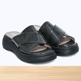 999f Luva Cuir Gris Noir
