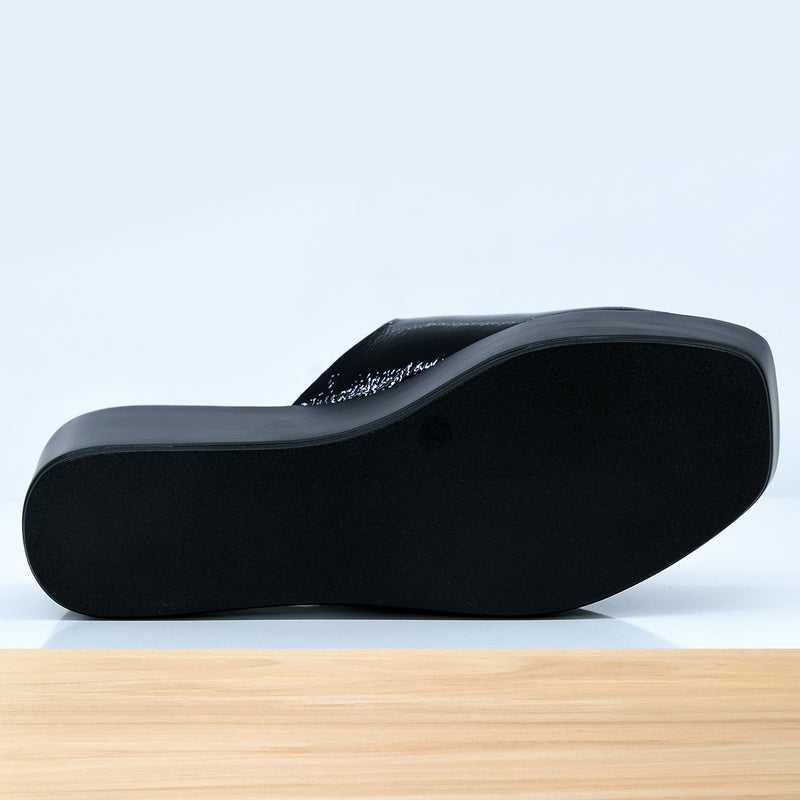 069F Avital en Cuir Noir