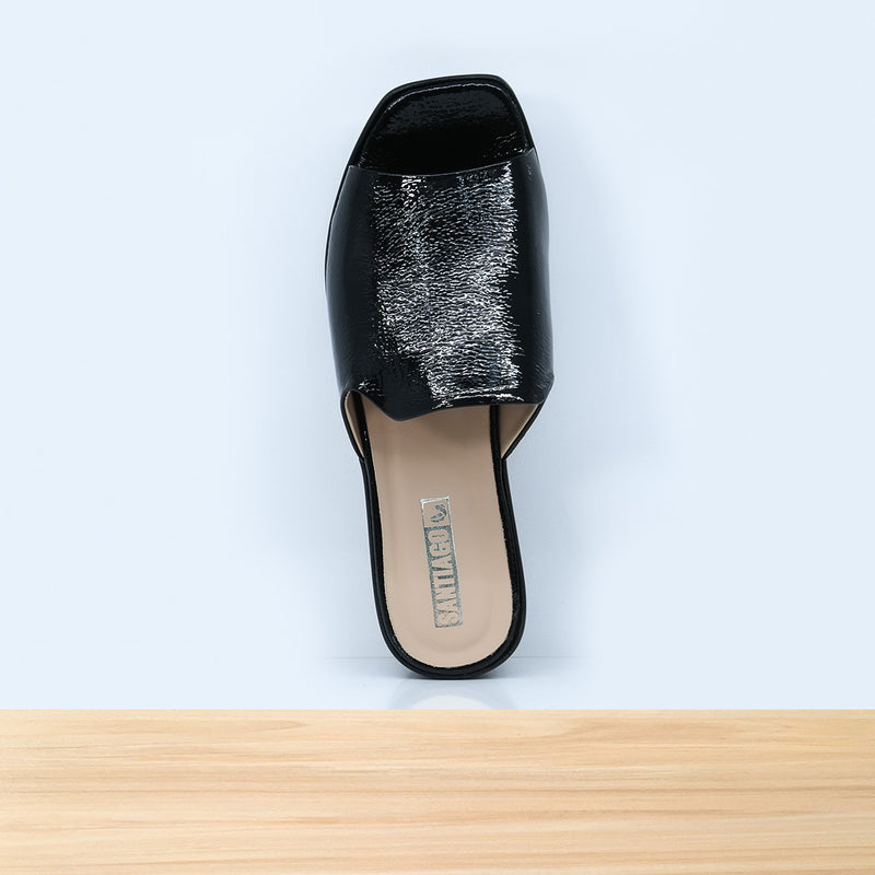 069F Avital en Cuir Noir