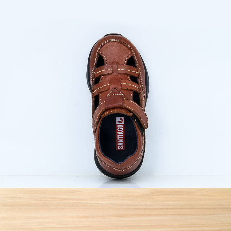 077ENF Bambín en Cuir Camel