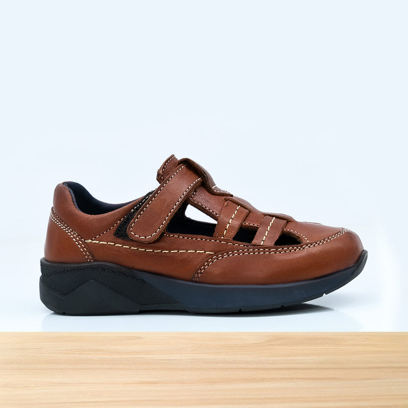 077ENF Bambín en Cuir Camel