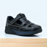 077ENF Bambín en Cuir Noir