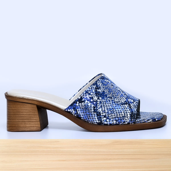 406F Mary Cuir bleu