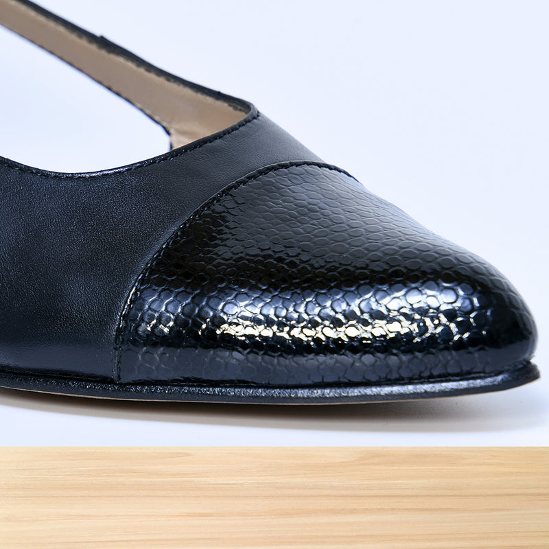 408F Bofia en Cuir Noir