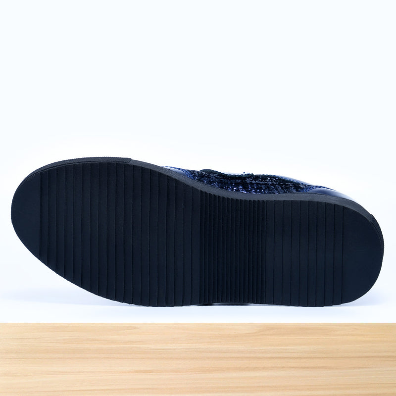 444F Carry Cuir Bleu