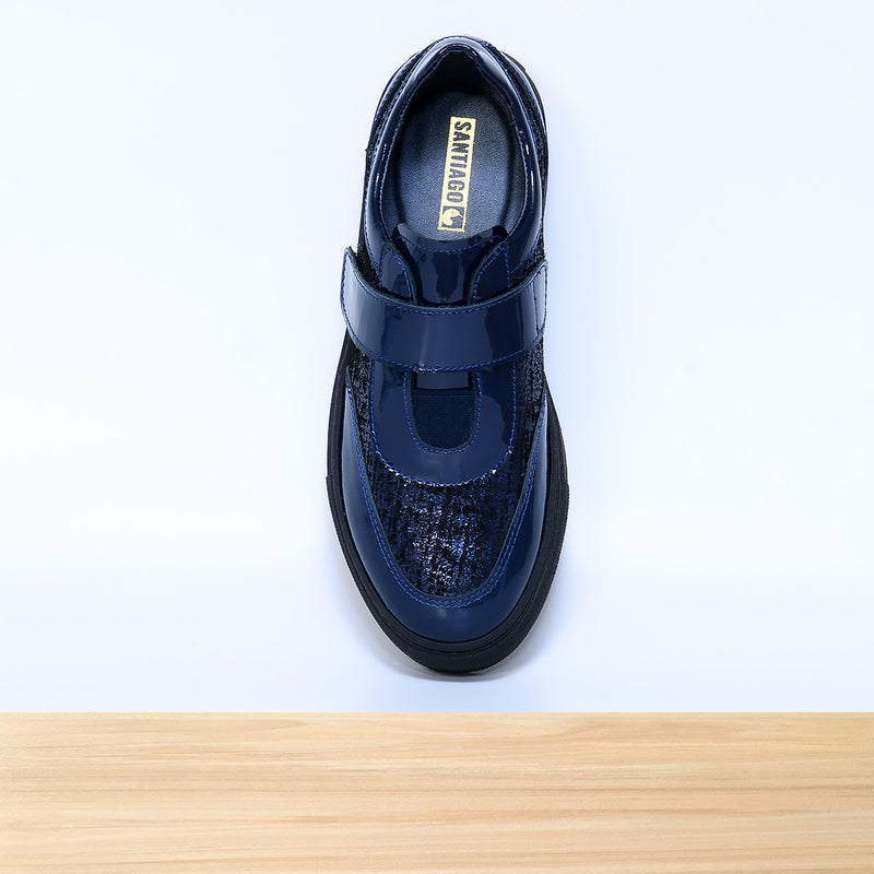 444F Carry Cuir Bleu