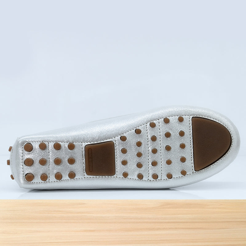 528F Clara en Cuir Argenté