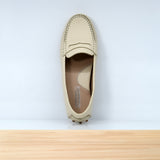 528F Clara en Cuir Beige