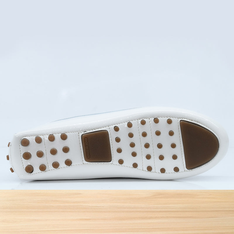 528F Clara en Cuir Blanc