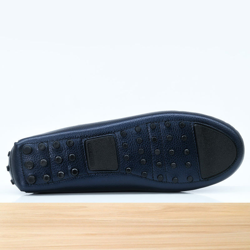 528F Clara en Cuir Bleu-N