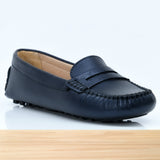 528F Clara en Cuir Bleu-N