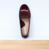 528F Clara en Cuir Bordeaux